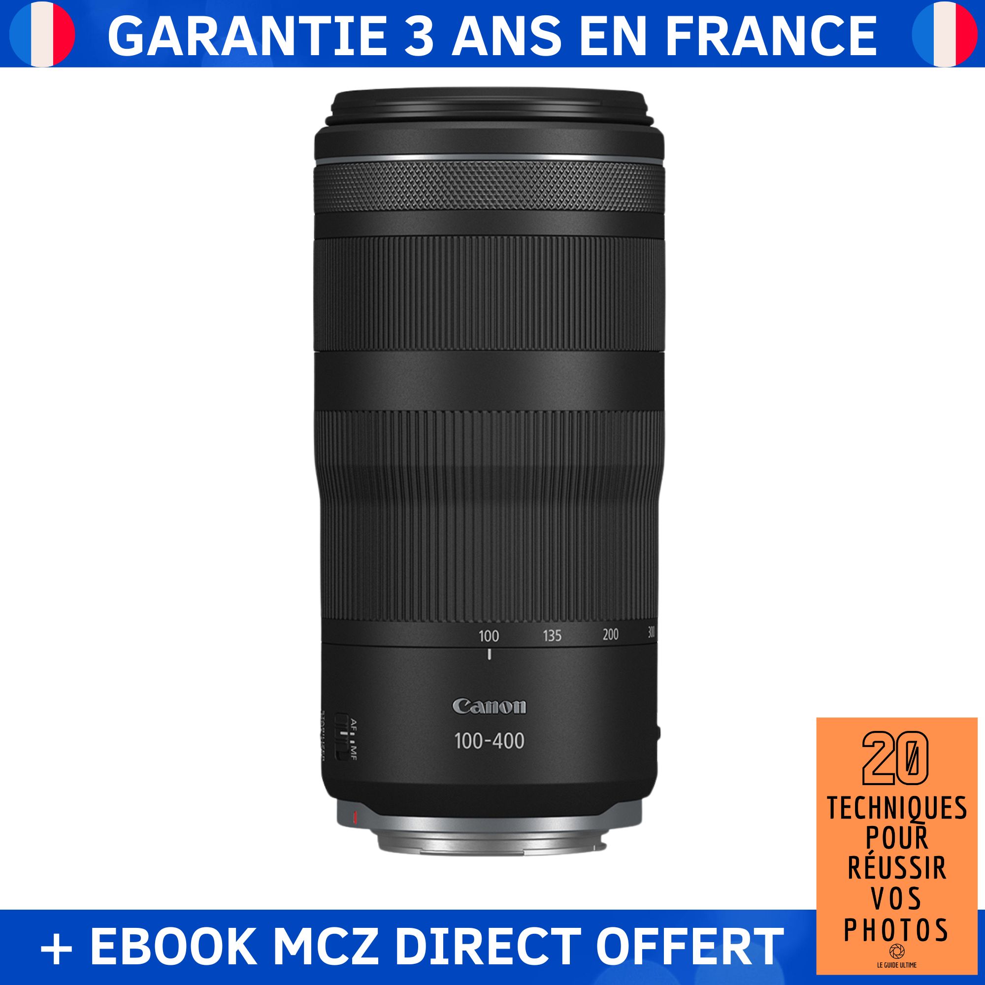Canon RF 100-400mm f/5.6-8 IS USM Lens + '20 Techniques for Successful Photos' Ebook - Canon RF Lens