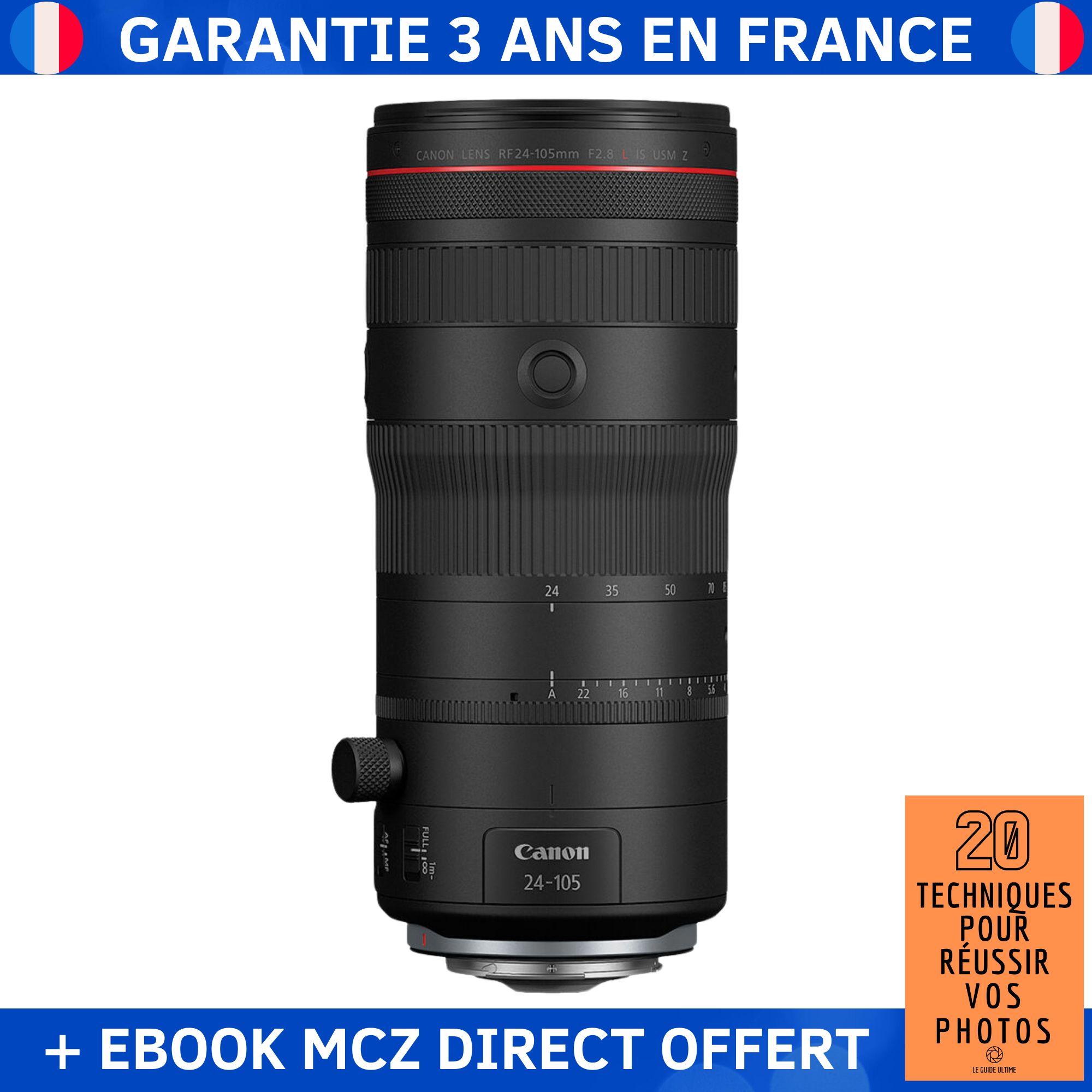 Canon RF 24-105mm F2.8 L IS USM Z + Ebook - 20 Techniques for Successful Photos