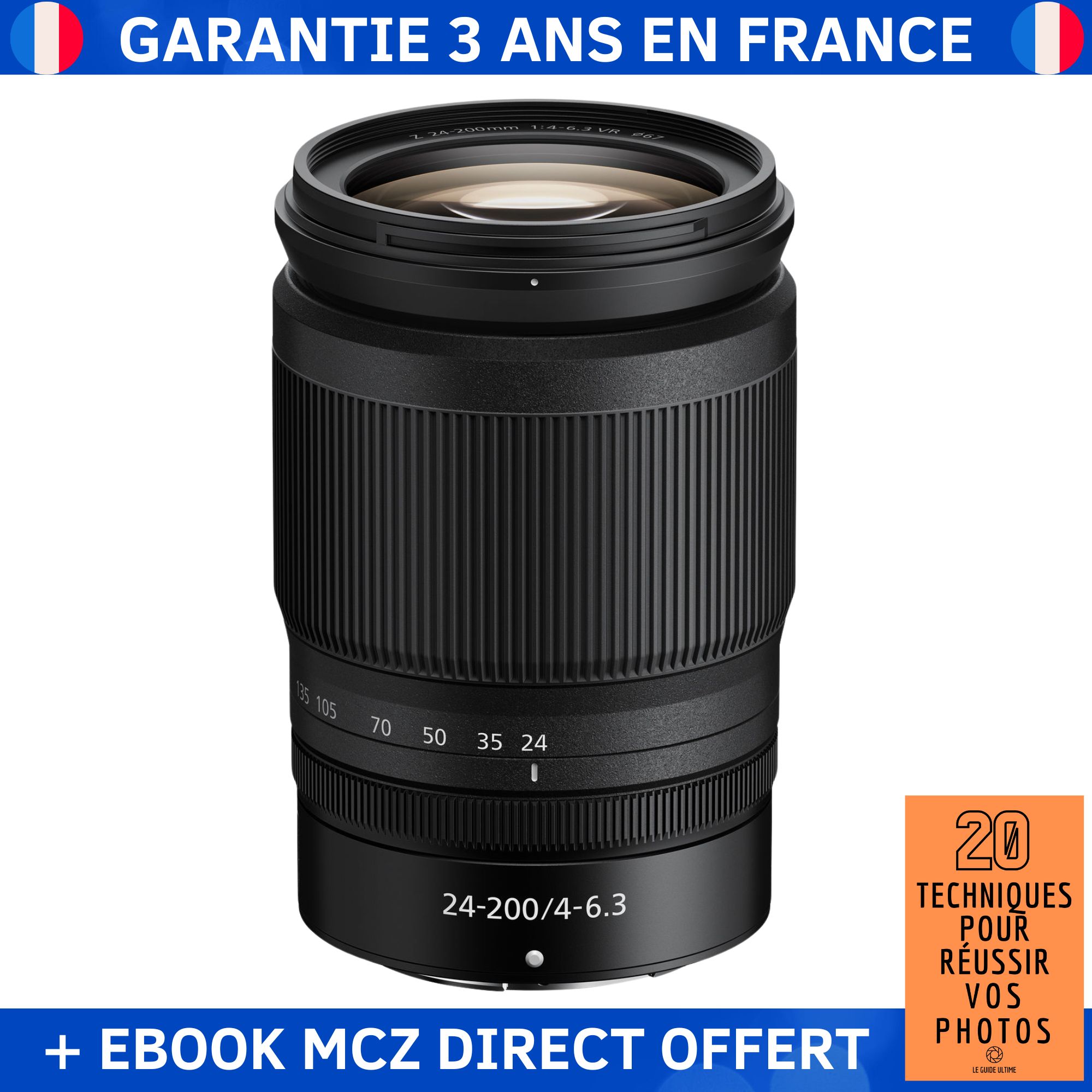 Nikon Z 24-200mm f/4-6.3 VR Lens + '20 Techniques for Successful Photos' Ebook - Nikon Z Lens