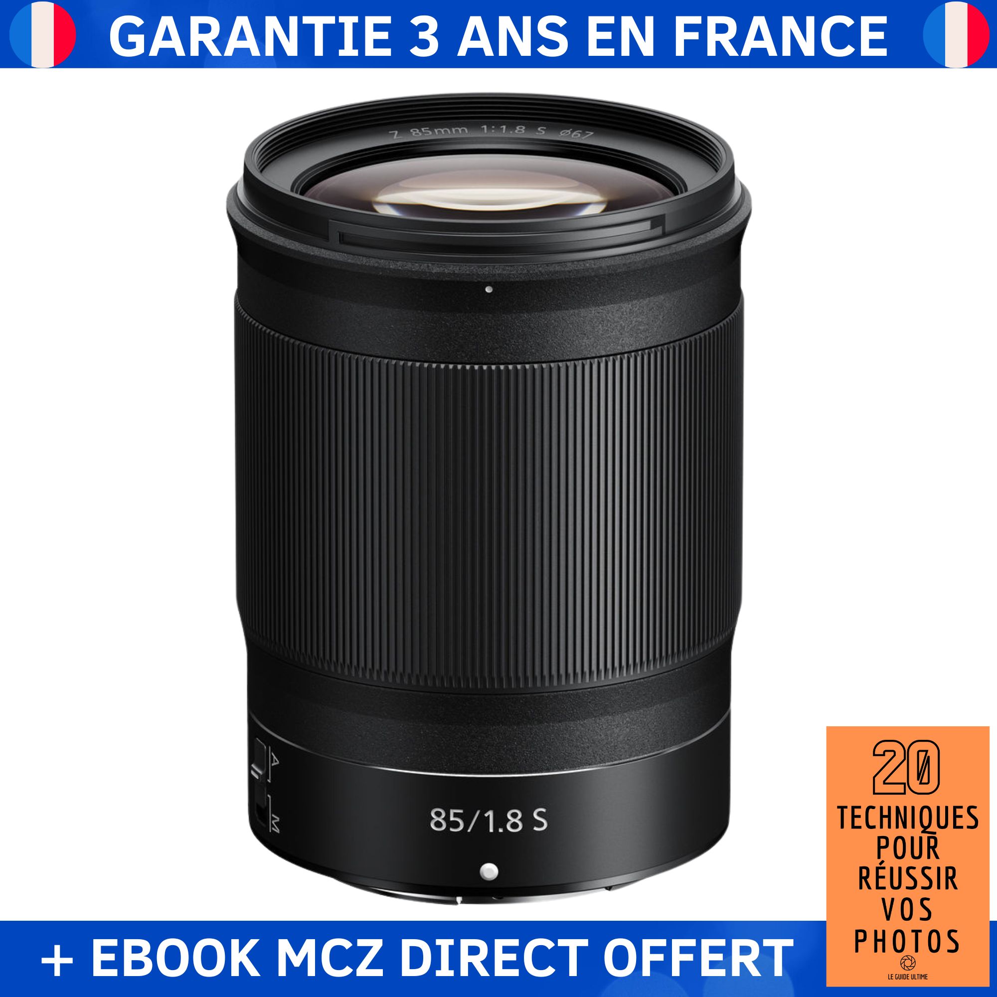 Nikon NIKKOR Z 85mm F1.8 S Lens + '20 Techniques for Successful Photos' Ebook - Nikon Z Lens