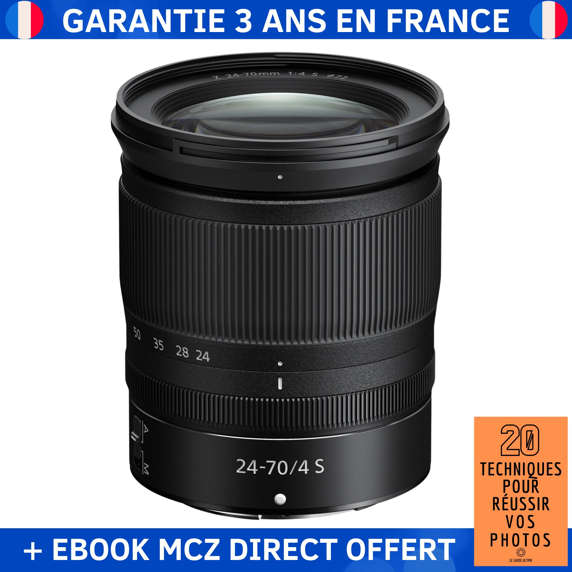 Nikon Z 24-70mm f/4 S Lens + '20 Techniques for Successful Photos' Ebook - Nikon Z Lens