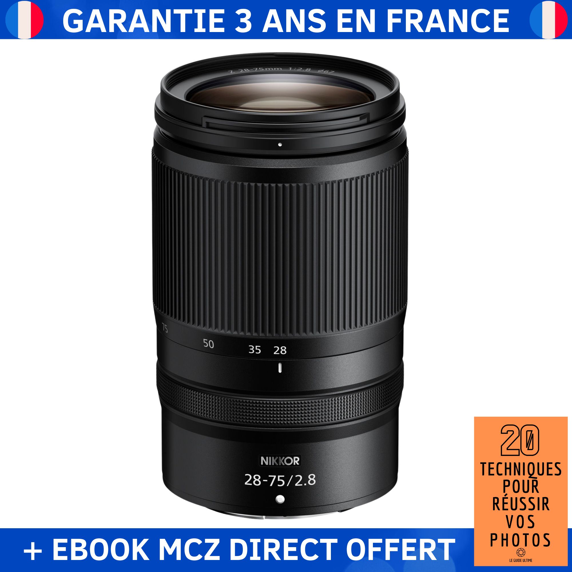 Nikon NIKKOR Z 28-75mm F2.8 Lens + '20 Techniques for Successful Photos' Ebook - Nikon Z Lens