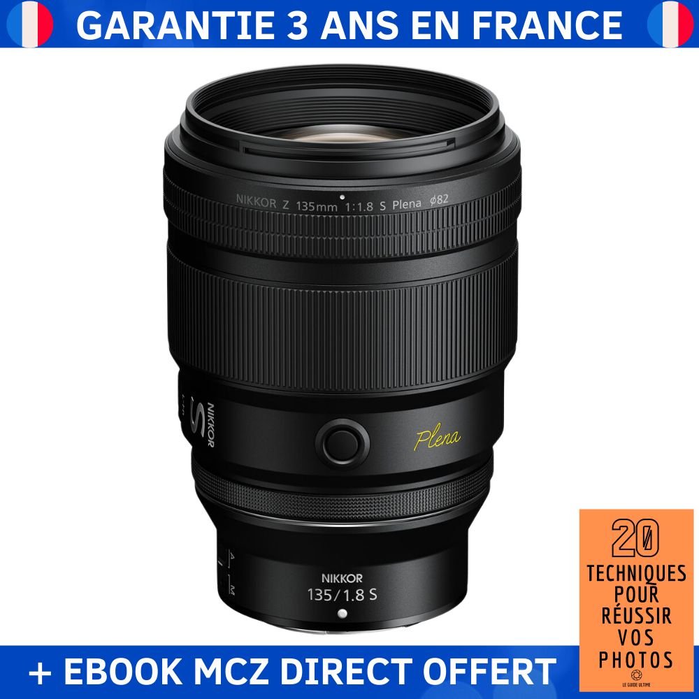 Nikon NIKKOR Z 135mm f/1.8 S Plena Lens + Ebook - '20 Techniques for Successful Photos'