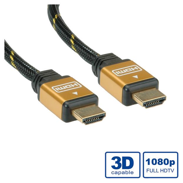 Roline Gold HDMI High Speed Cable with Ethernet, M-M 7.5m