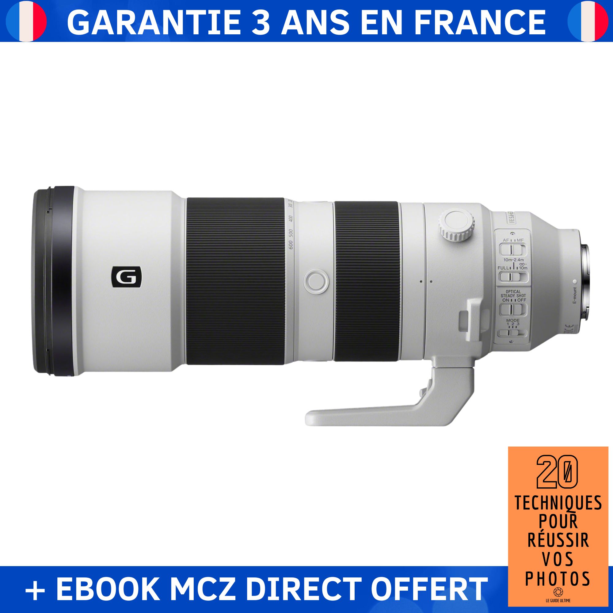 Sony 200-600mm f/5.6-6.3 G OSS Lens + '20 Techniques for Successful Photos' Ebook - Sony Objective