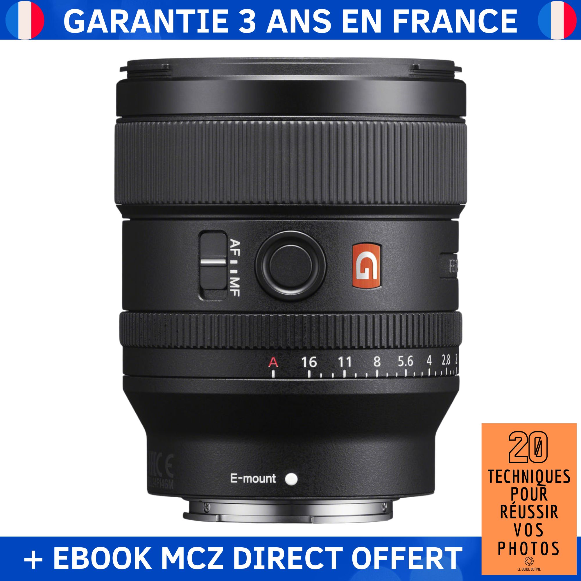Sony FE 24mm f/1.4 GM Lens + Ebook '20 Techniques for Successful Photos' - Sony Lens