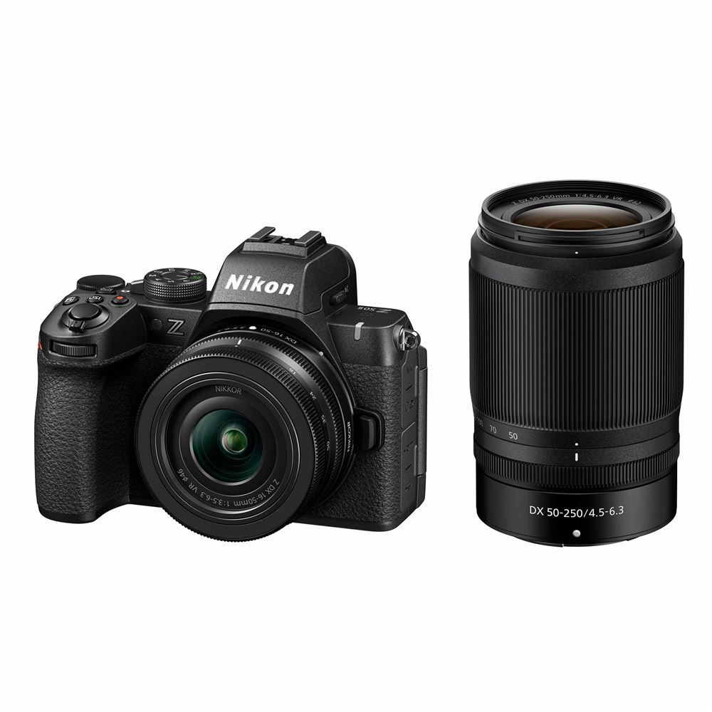 Nikon Z 50II Black Hybrid Camera Kit with Z 16-50mm and Z 50-250mm Lenses