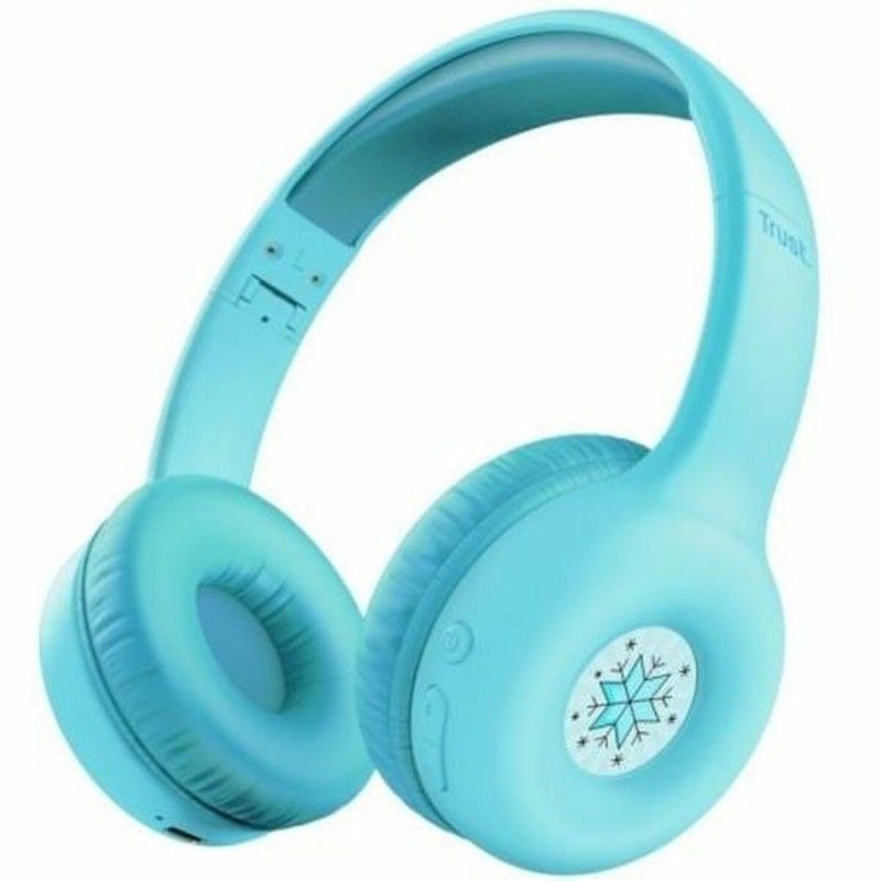 Auriculares Bluetooth Trust Nouna para Niños, Pliables con Micrófono y Batería de 15 Horas - Azul