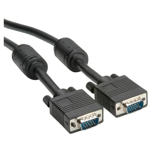 Roline HD15 M/M Screen Cable with Ferrite Cores + DDC, 15m