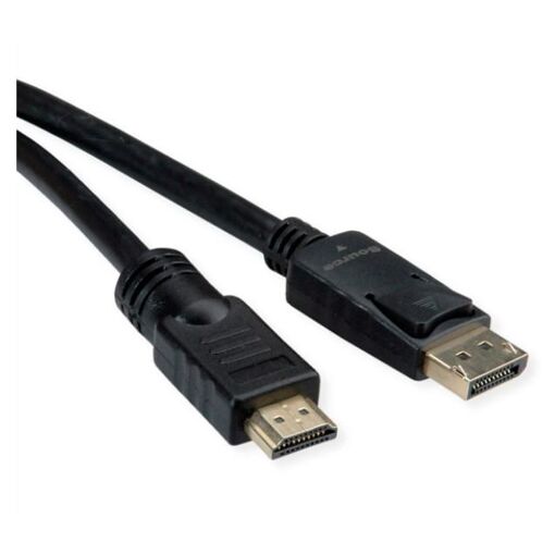 Câble Roline 7,5 m HDMI vers DisplayPort