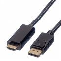 Câble et adaptateur vidéo Roline 5M Port Affichage Noir