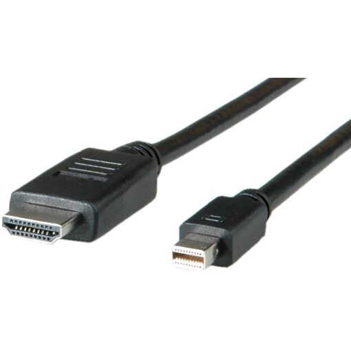 Câble vidéo Roline 1 mètre Mini DisplayPort vers HDTV - Noir