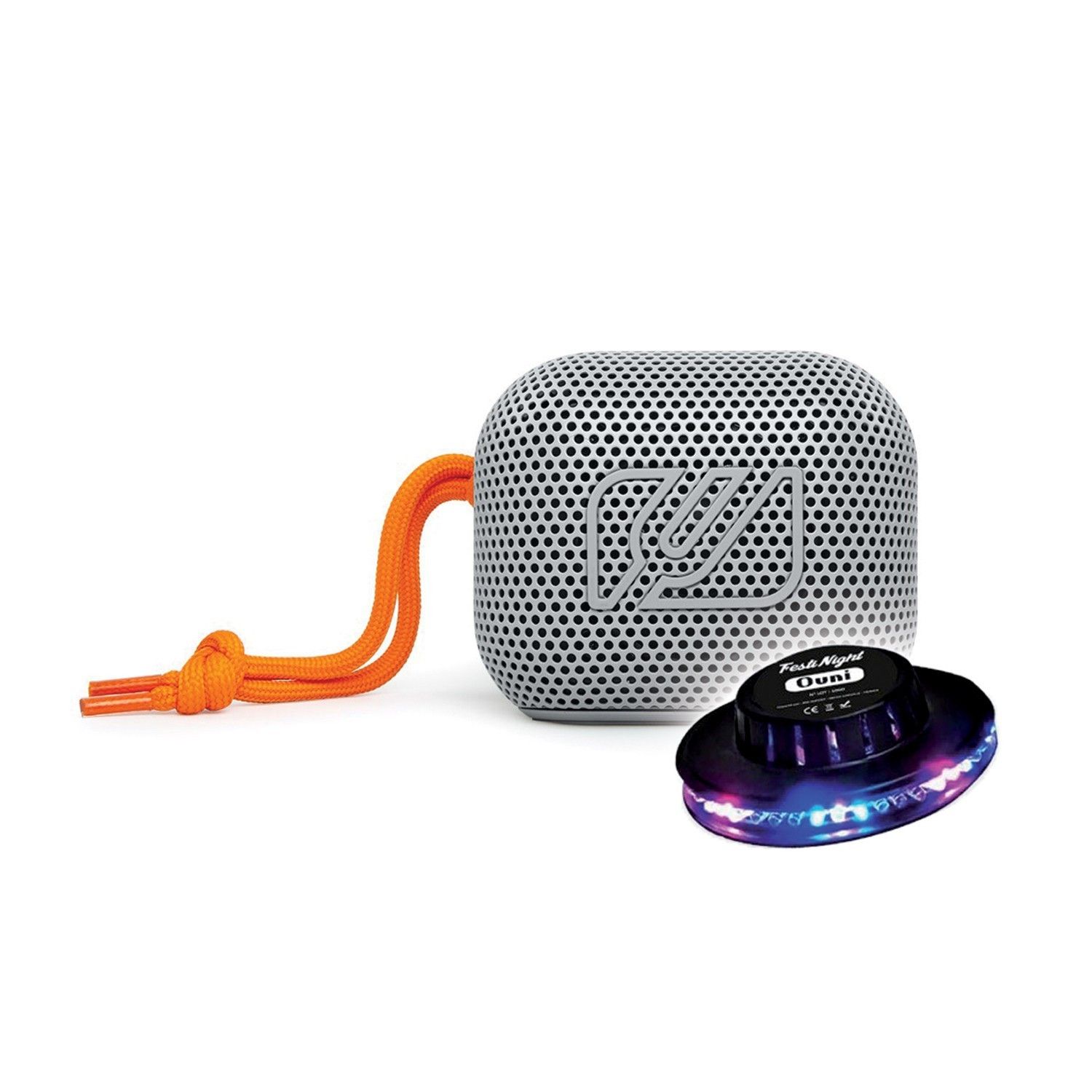 Pickering M-360-LG Bluetooth Speaker, Grey, 5W, Hands-Free - 10m Range, Stereo Pairing - LED Included