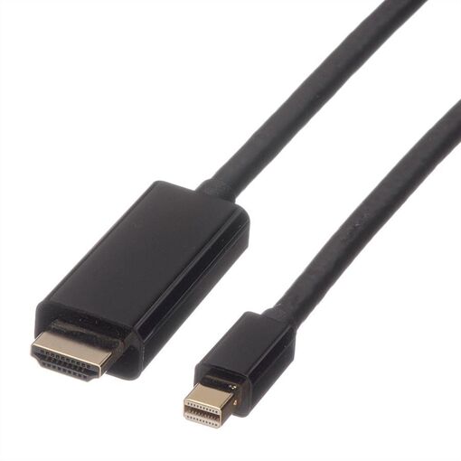 Roline Mini DisplayPort Cable and Adapter 2m Black