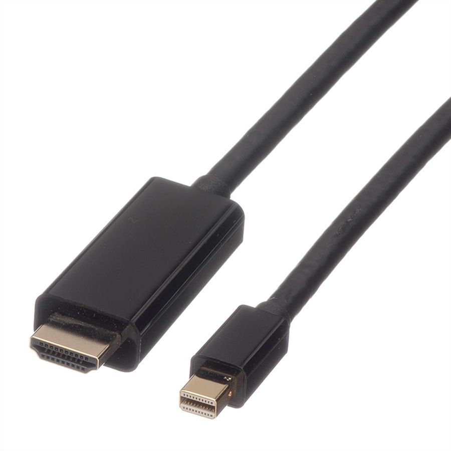 Cable y adaptador de vídeo Roline 2 m Negro
