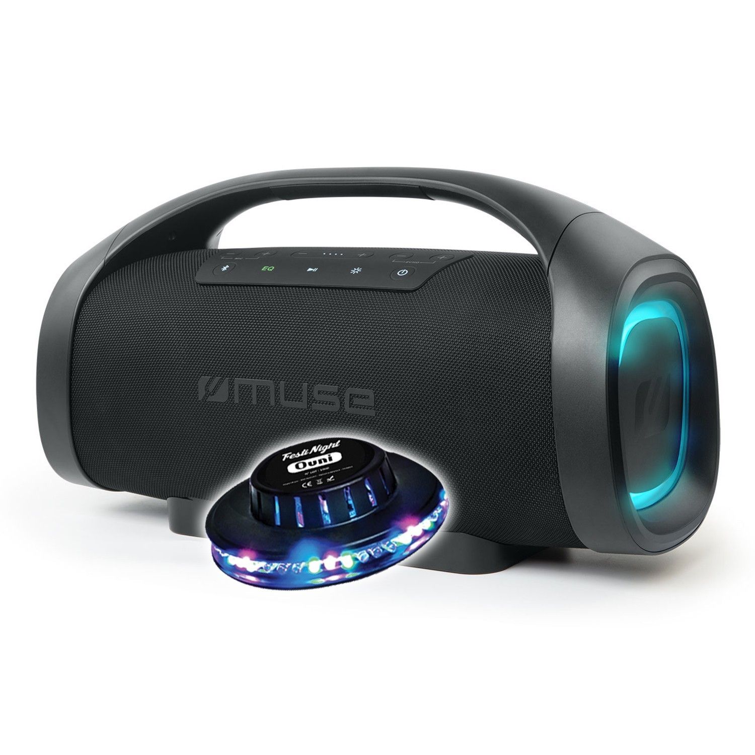 Altavoz Bluetooth Muse M-980 BT de 300W con luces LED
