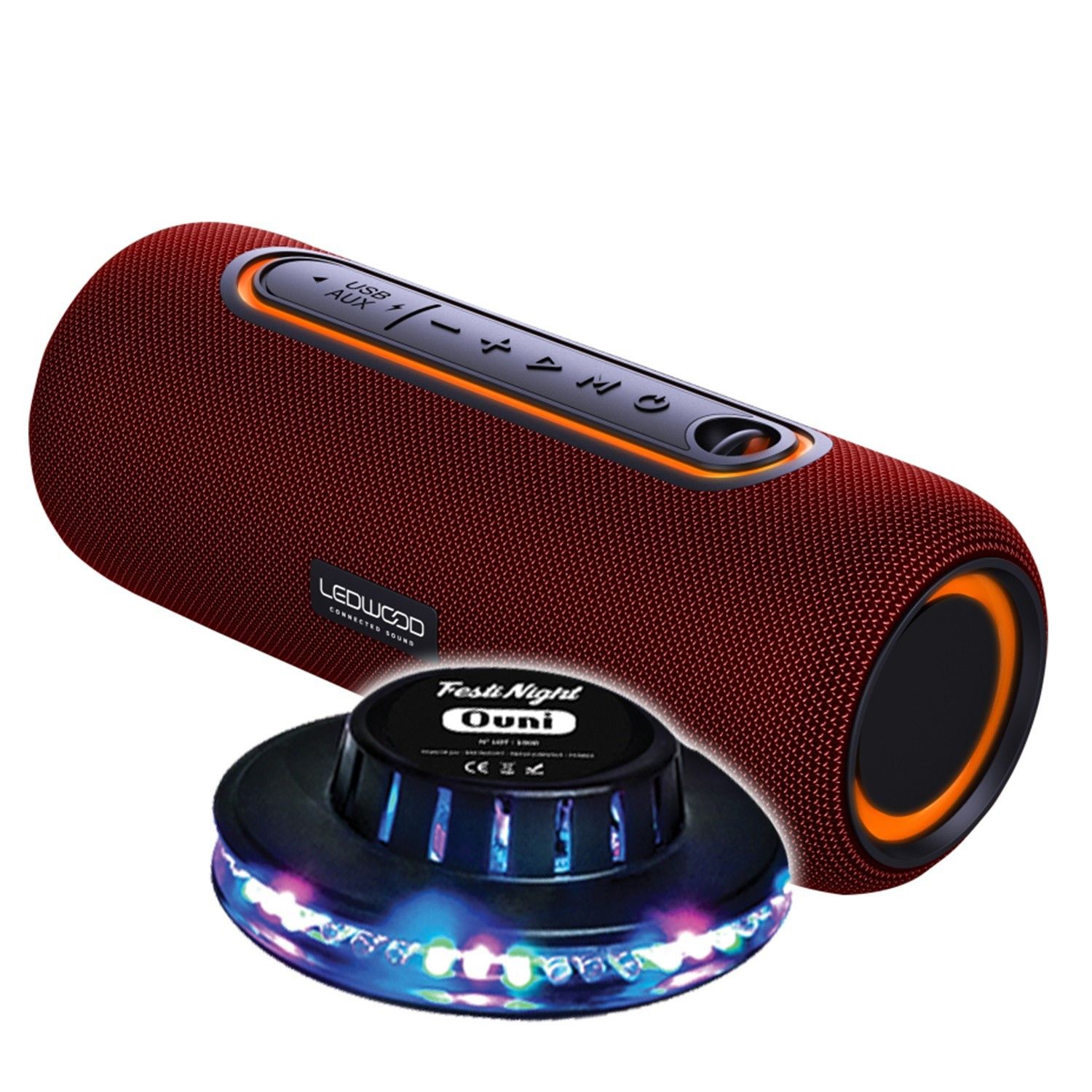 Ledwood XTREME140 BT Speaker, 100W/10W RMS, Bluetooth 5.0, IPX5 Waterproof, 6-Hour Battery Life