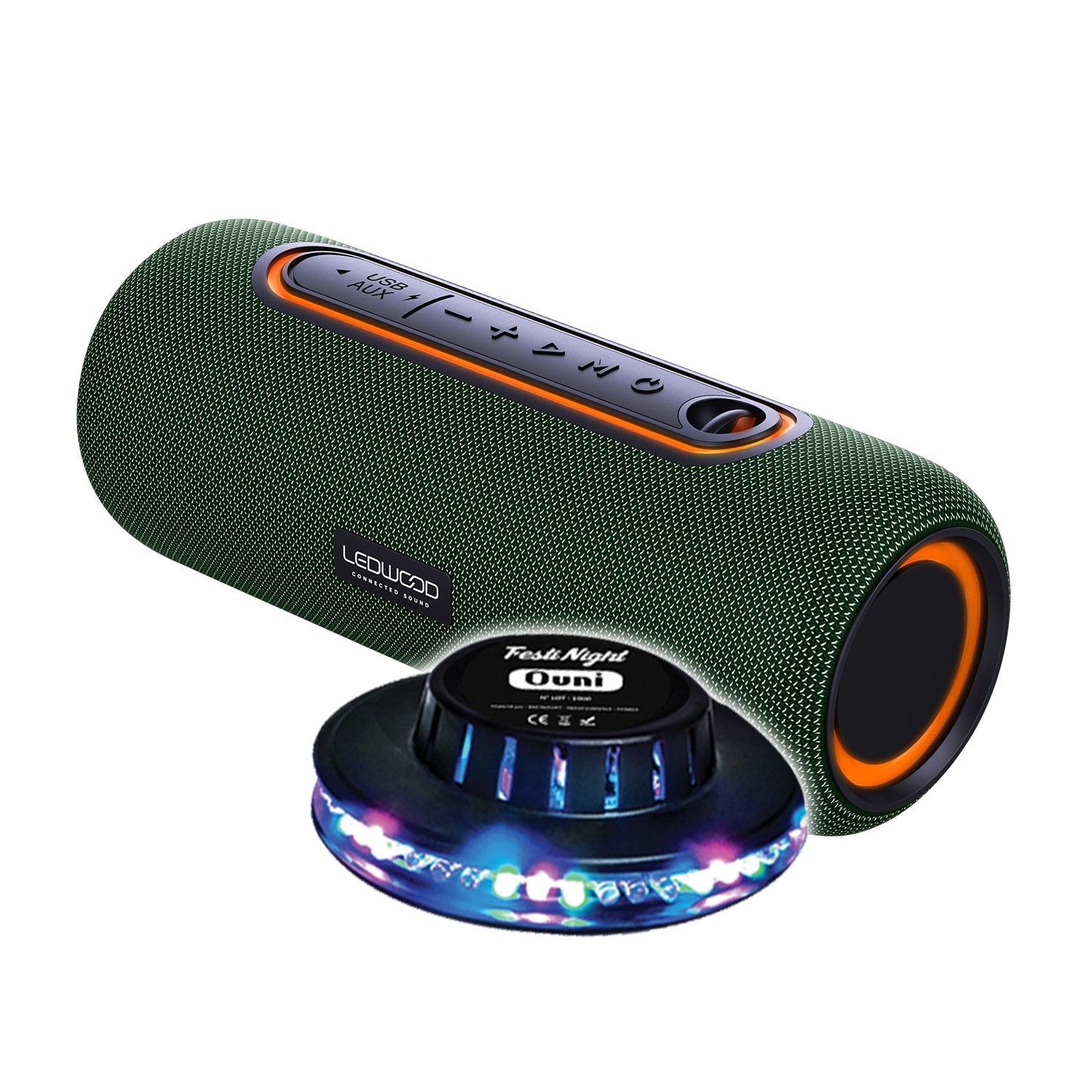 Ledwood XTREM140 Bluetooth Speaker, 100W/10W RMS, IPX5 Waterproof, 6-Hour Battery Life