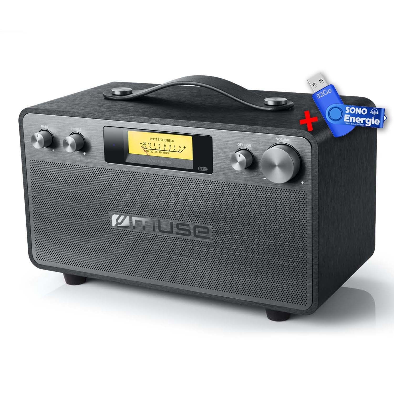 Muse M-670-BT Bluetooth Speaker - 2x20W Power, 32GB USB Key