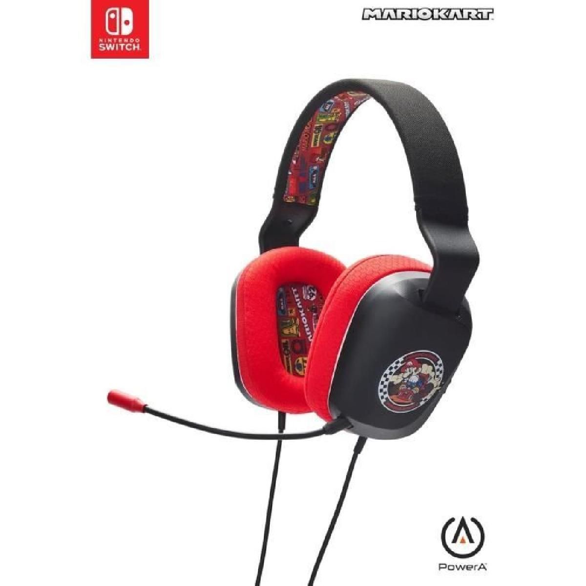 POWER A Official Nintendo Switch Mario Kart Wired Stereo Headset