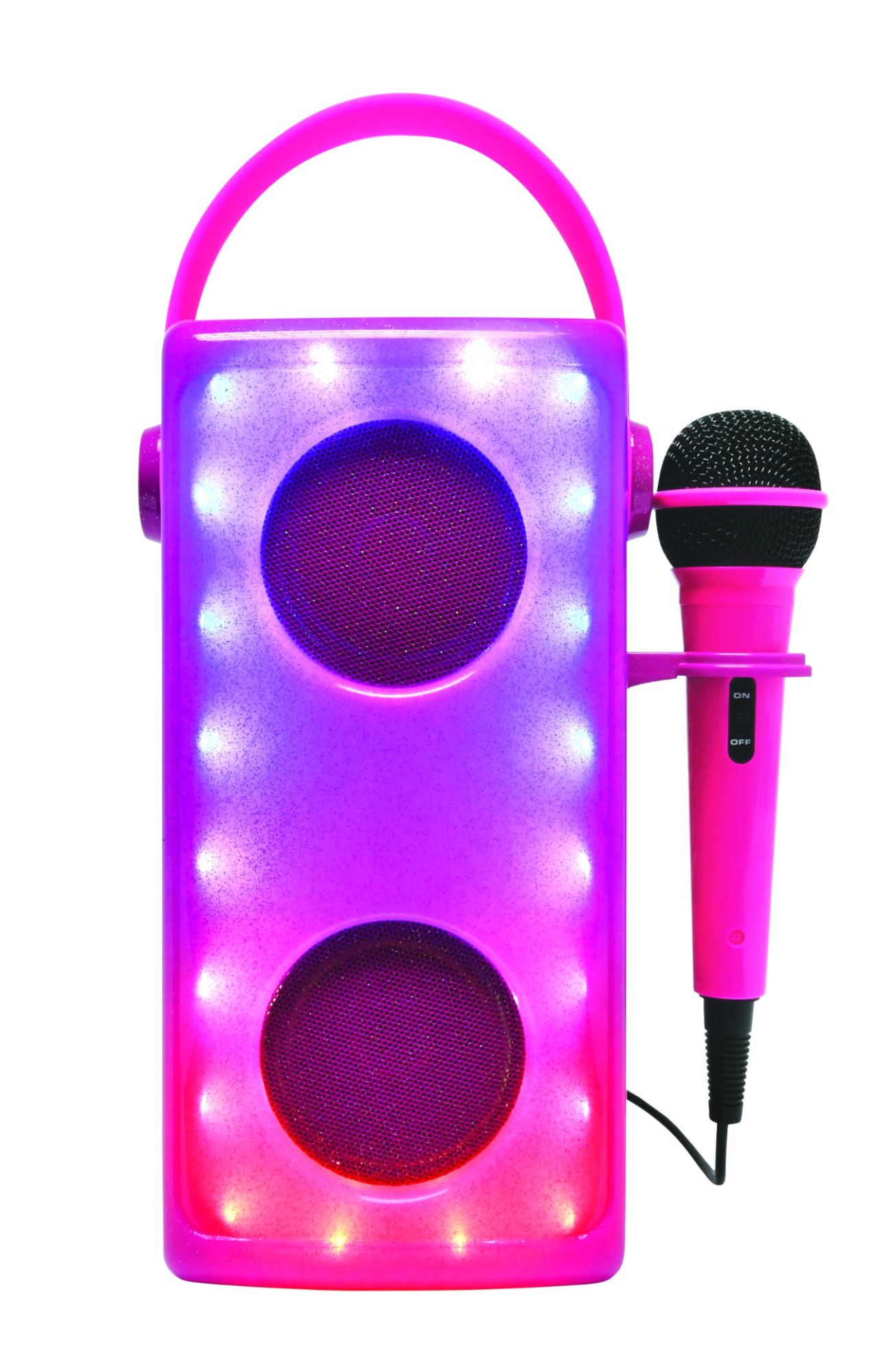 Altavoz Bluetooth iluminado rosa de Lexibook