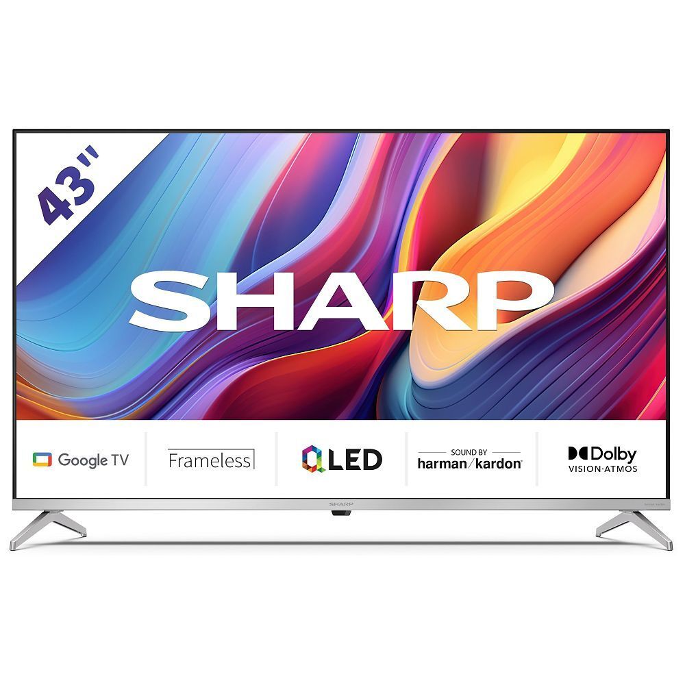 TV Sharp Aquos de 43 pulgadas 4K UHD QLED con Google TV