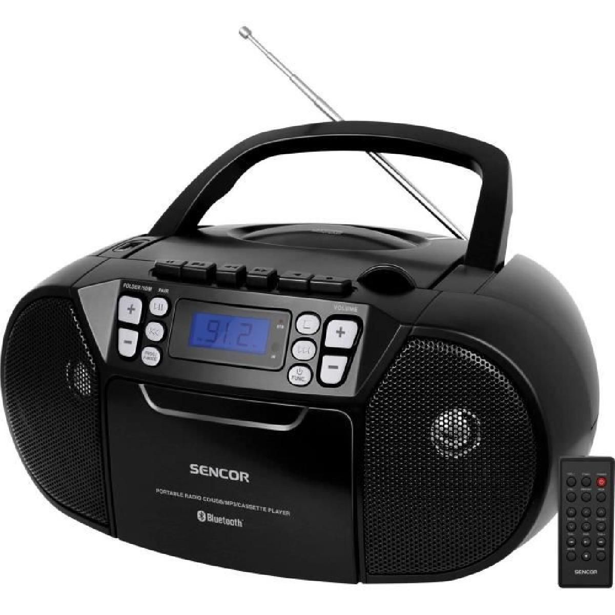 Lecteur CD Sencor SPT 3907 B Bluetooth - Noir