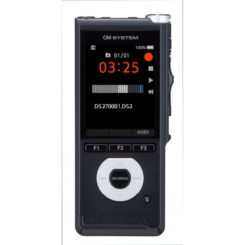OM System DS 2700 Dictaphone (Black with ODMS 8 License)