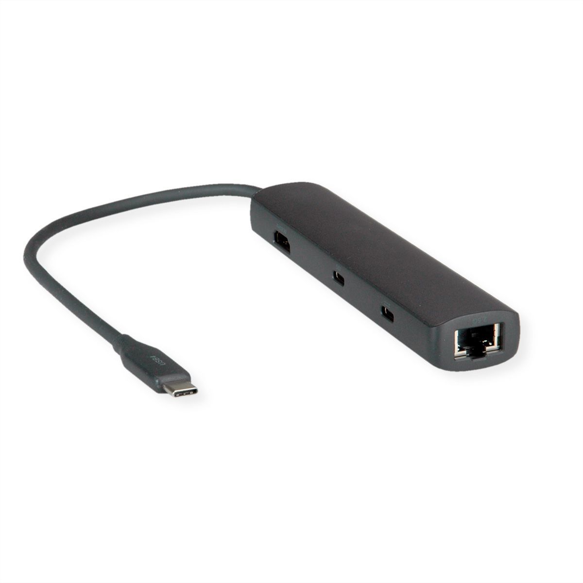 Roline Docking Station with USB 3.2 Gen 1 (3.1 Gen 1) Type-C - Grey