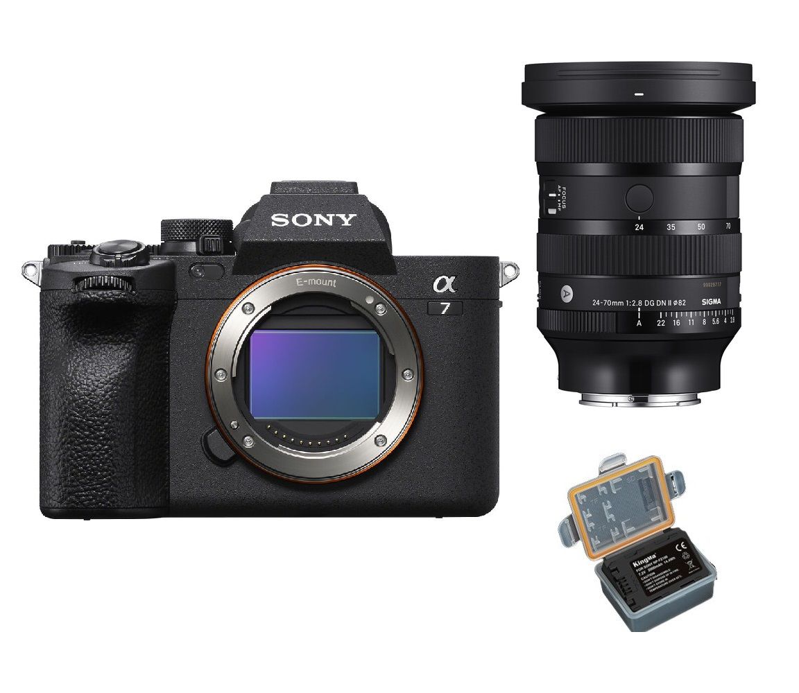 Sony A7 IV 33MP + Sigma 24-70mm F2.8 DG DN II Art Lens - Black