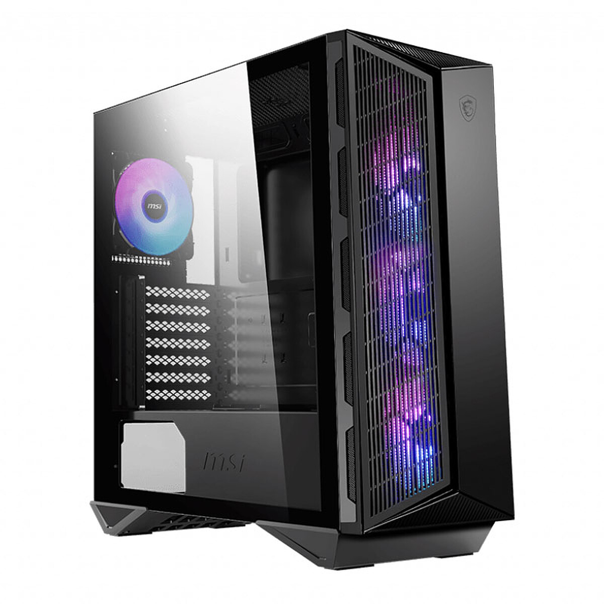 MSI MPG Gungnir 111R Mid-Tower Gaming Case with Tempered Glass Side Panel and 4 ARGB Fans