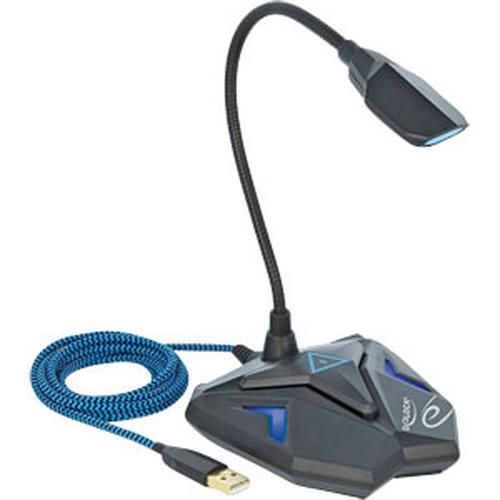 Microphone de table à condensateur USB Delock avec col de cygne