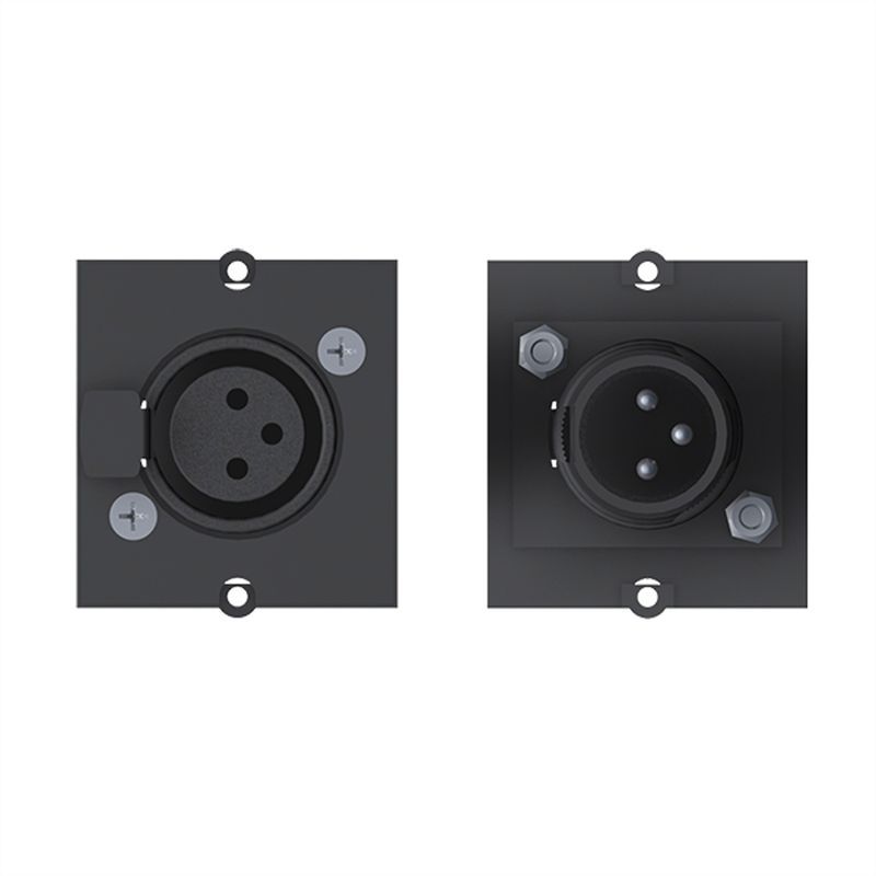 Módulo Bachmann personalizado 1x conector XLR 3 polos negro