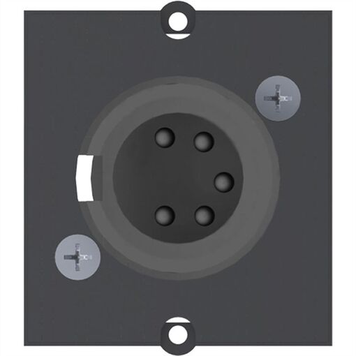Module Bachmann personnalisé avec connecteur XLR 5 broches noir