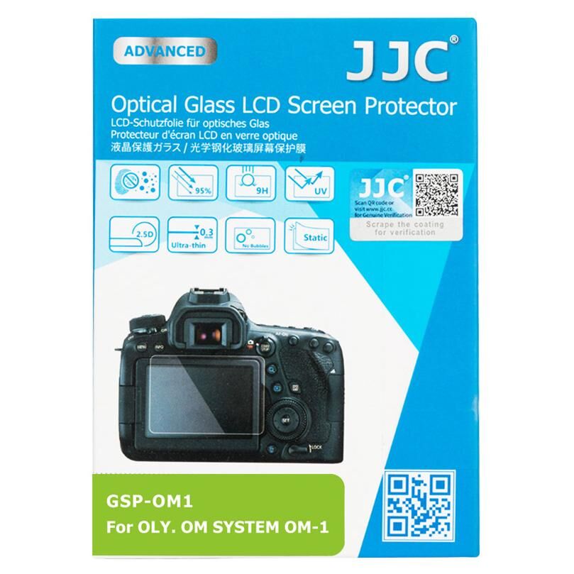 JJC Transparent Camera Screen Protector for Olympus OM-1 System