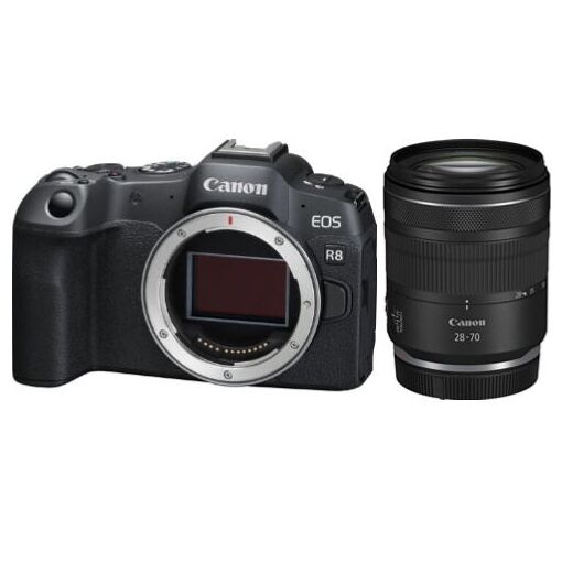 Cámara Canon EOS R8 cuerpo + Objetivo Canon RF 28-70mm f/2.8 IS STM