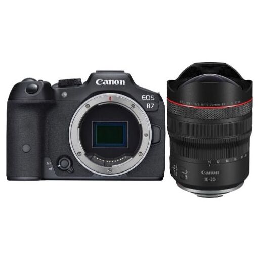 Canon EOS R7 Cuerpo + Objetivo Canon RF 10-20mm f/4 L IS STM