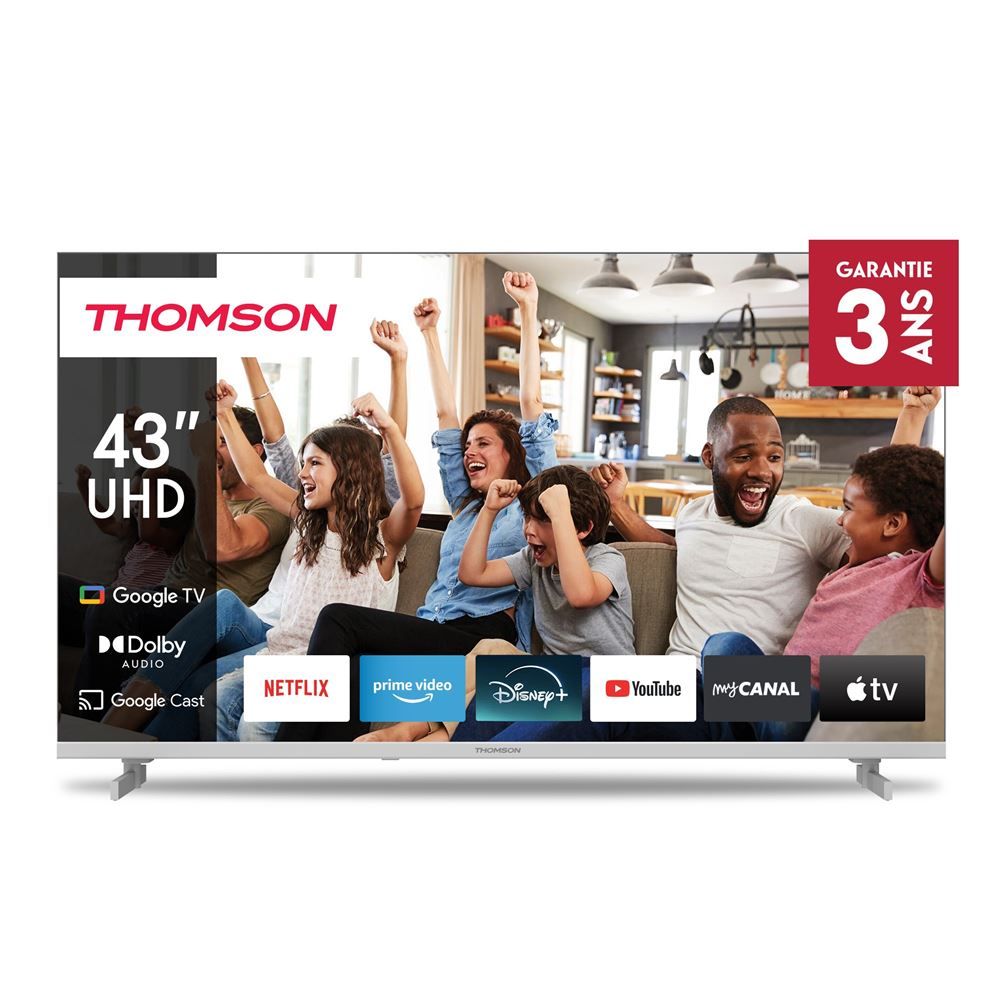Thomson 43-Inch 4K UHD LED TV 2024 (White)