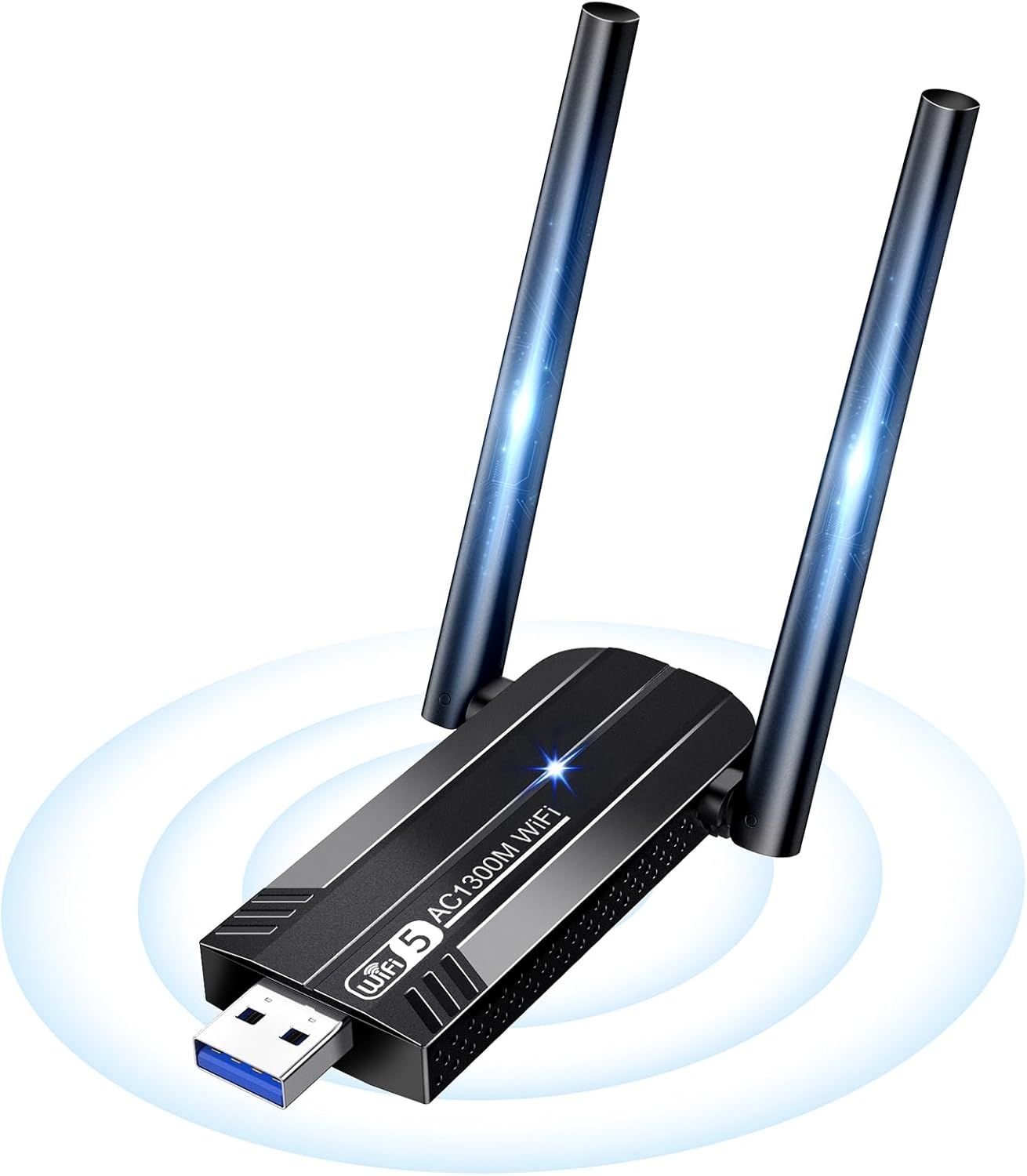 VSNDGHSUYDGF WiFi USB 3.0 AC1300 Mbps Adapter