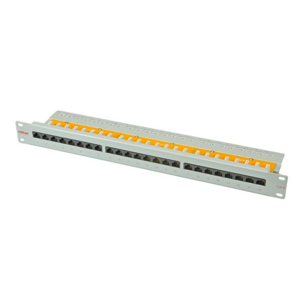 Roline 19 inch Unshielded Patch Panel, Cat 6/Class E, Gray