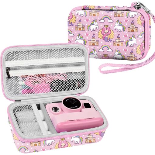 Étui pour appareil photo instantané pour enfants - Licorne rose (Q125)