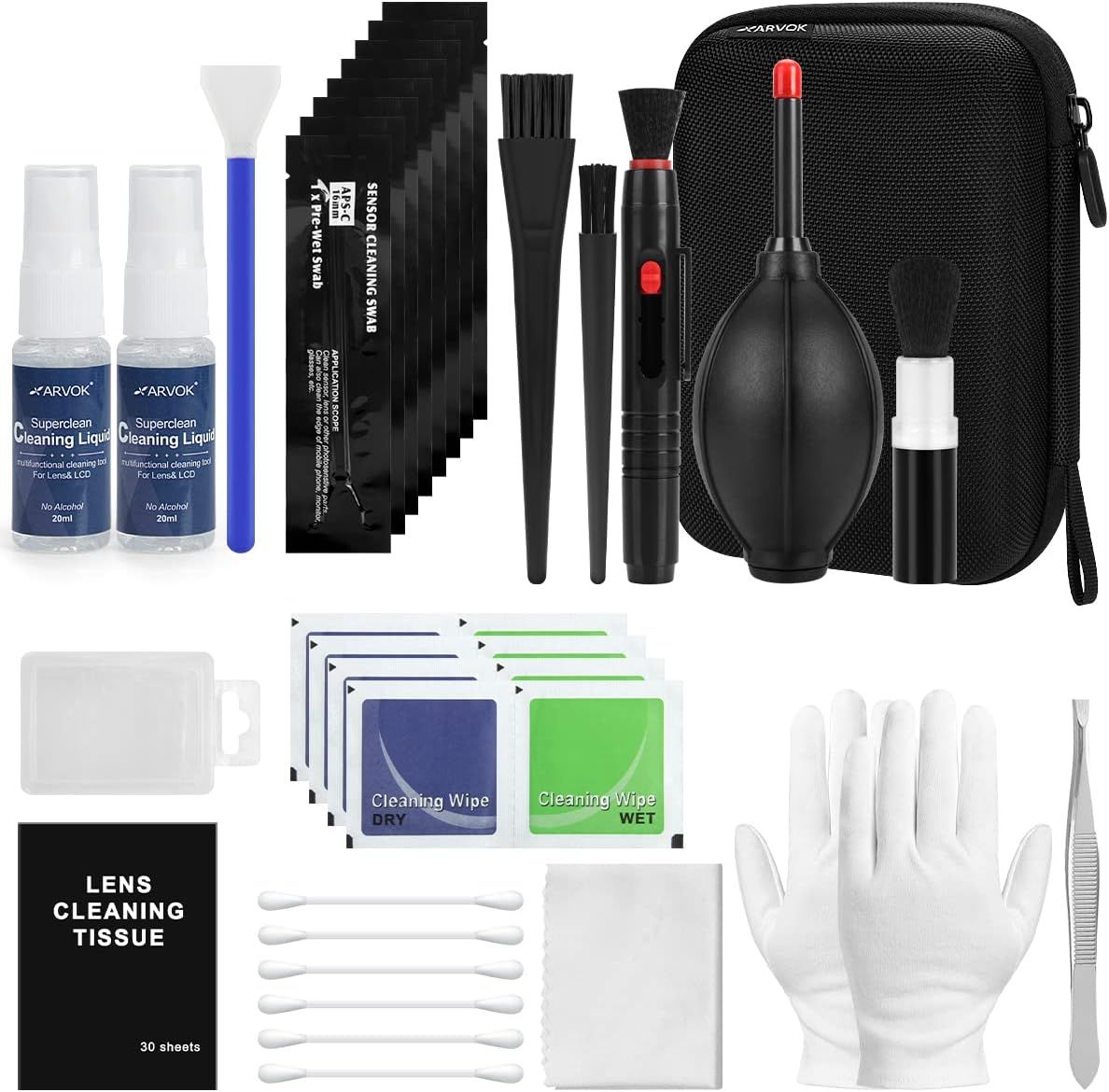 32-in-1 Camera Lens Cleaning Kit