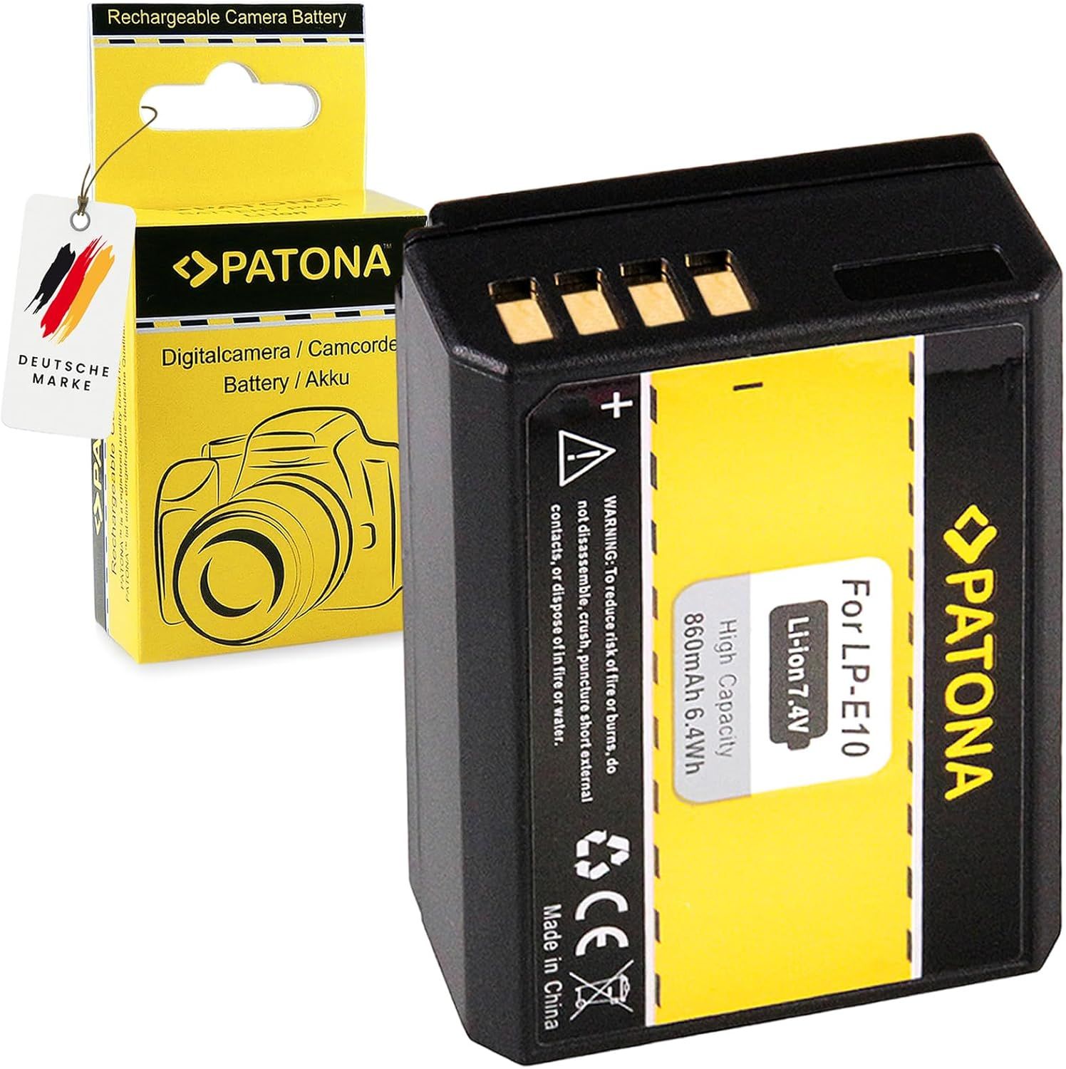 LP-E10 Rechargeable Battery for Canon LPE10, Compatible with Canon EOS and Rebel Cameras