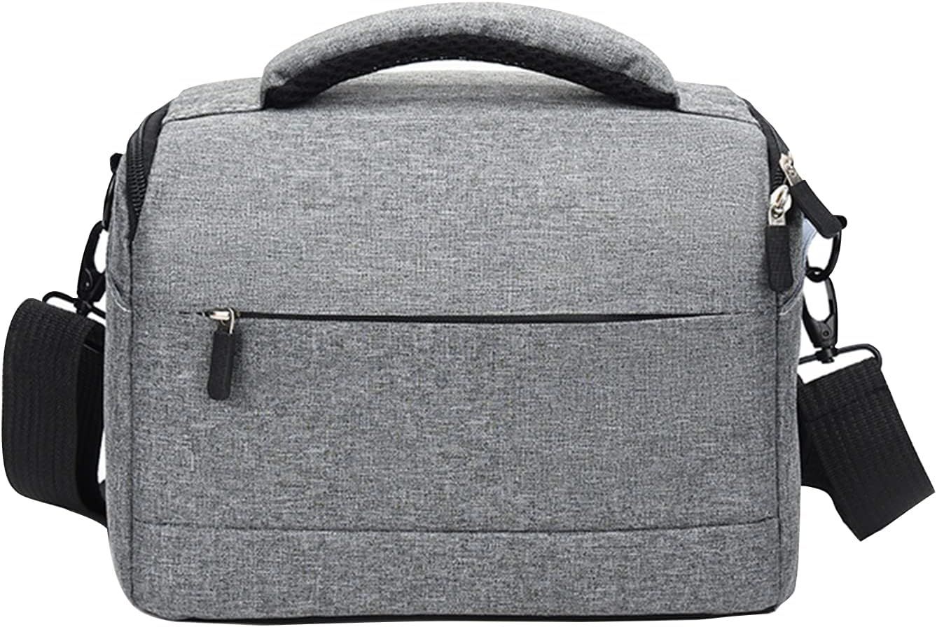 Sac photo reflex numérique imperméable et résistant aux chocs avec bandoulière et poches pour appareil photo et accessoires