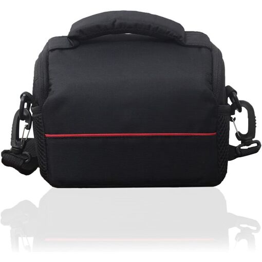 Bolsa de cámara CBSDYFGYSUDF resistente al agua con acolchado y absorción de impactos para cámaras DSLR y lentes (negra)