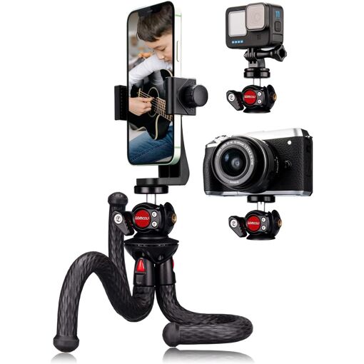 Mini Flexible Smartphone Tripod with Go Pro Adapter