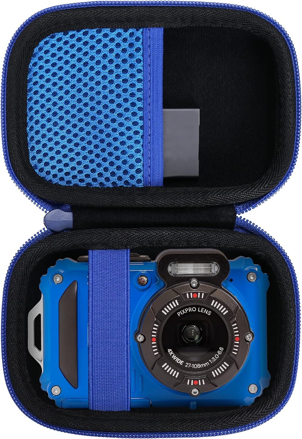 Étui étanche pour appareil photo Pixpro WPZ2 (Bleu)