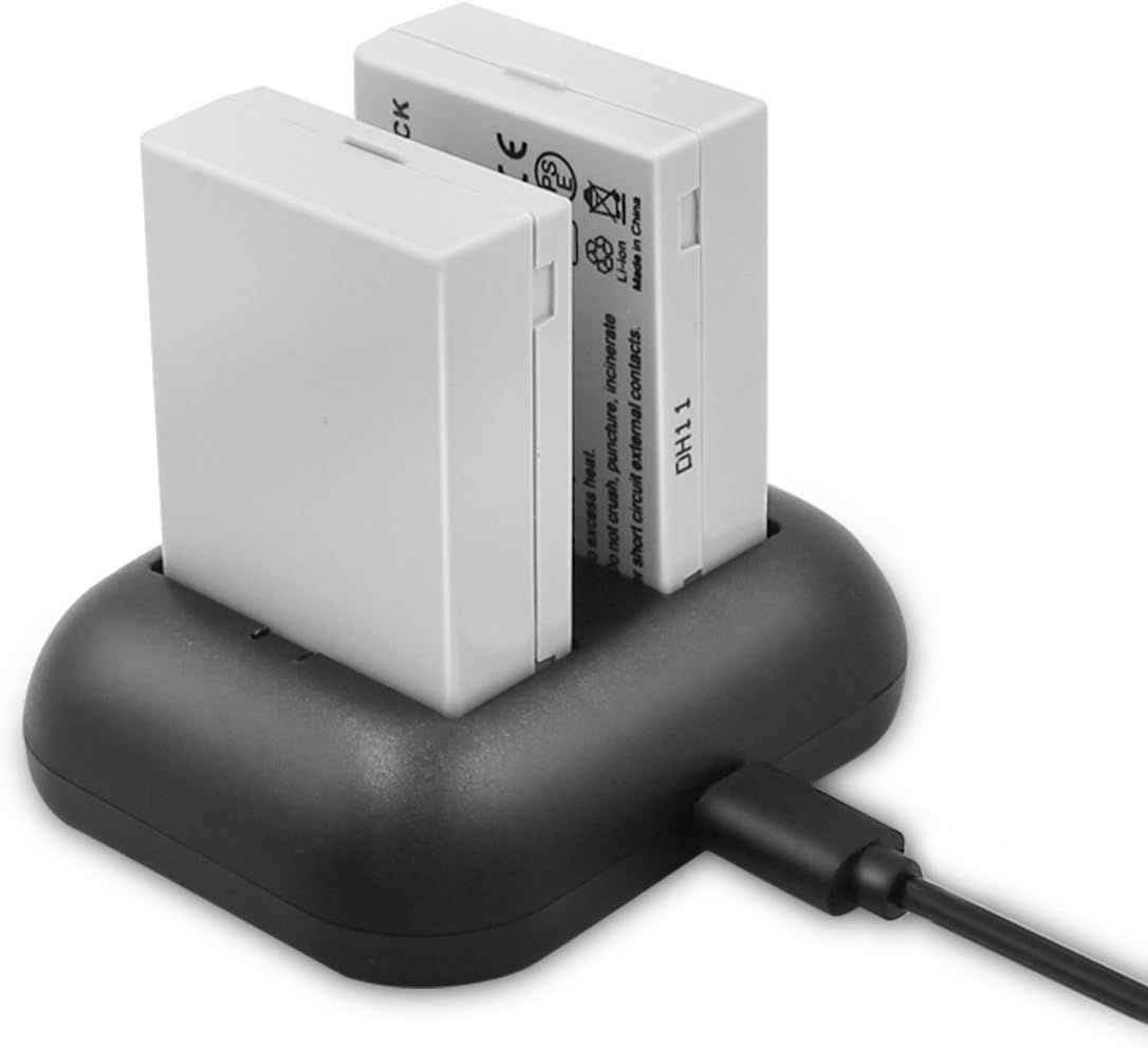 Canon LP-E8 Battery and Double Fast Charger (2 Pack) for Canon EOS Rebel T Series and Kiss X Series