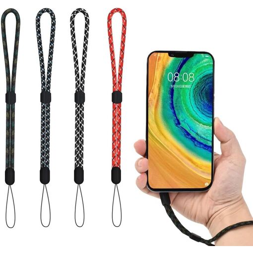 Correa ajustable de 4 piezas para cámara con arnés de muñeca, cuerda trenzada de paracaídas para teléfono, cámara (25 cm, A(Q652)) de CBSDYFGYSUDF