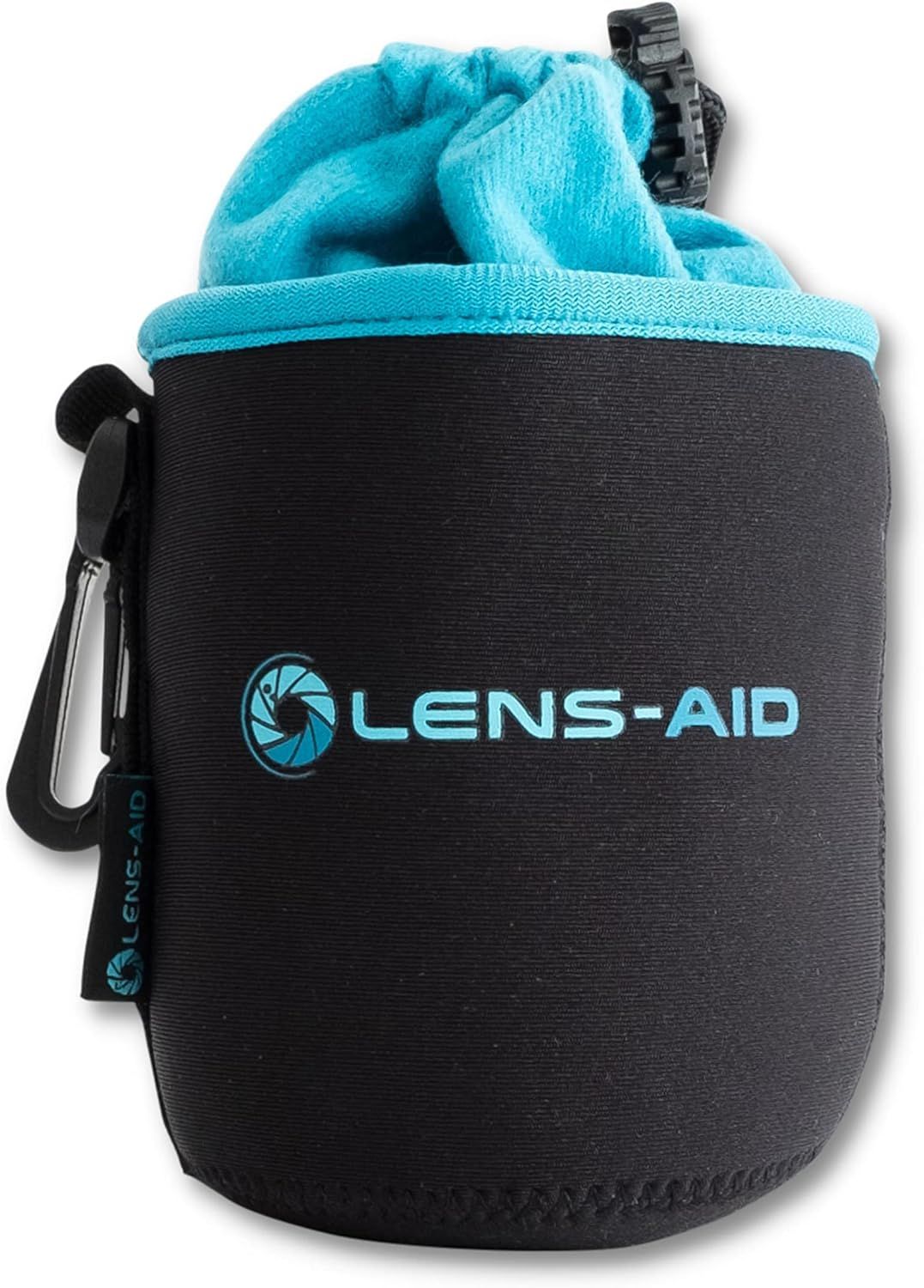 Photography Lens Case with Neoprene and Fleece Lining: Pouch, Sleeve for Protecting Lenses with Cord (Q926)
